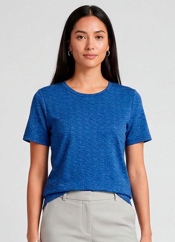 Blusa Feminina Básica Azul