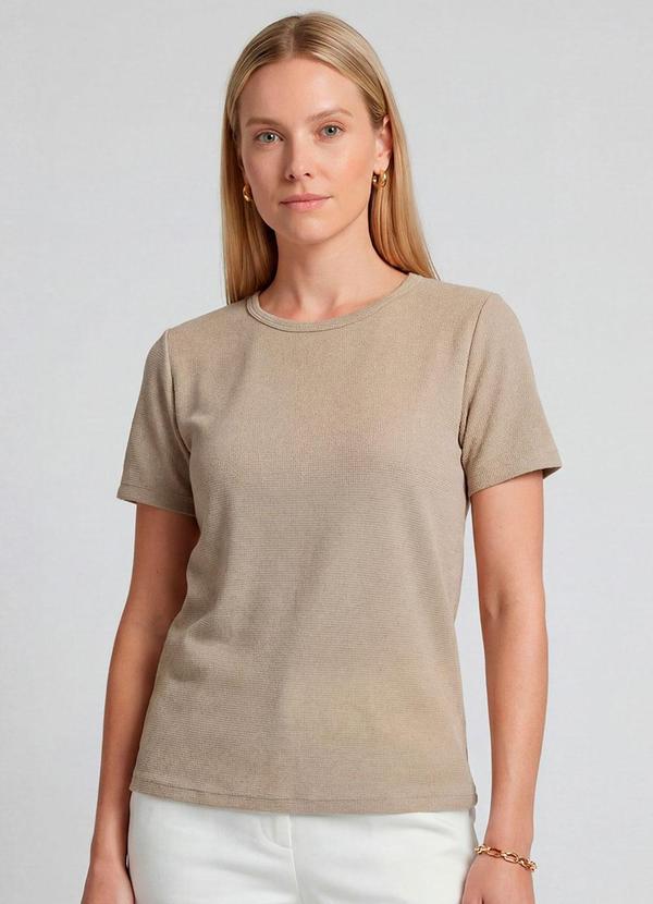 Blusa Feminina Básica Bege