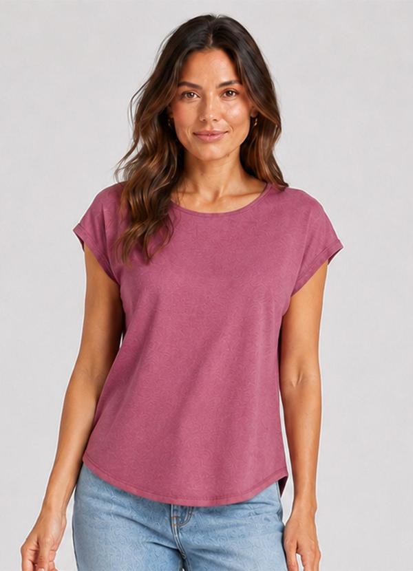 Blusa Feminina Básica em Malha Golf Rosa