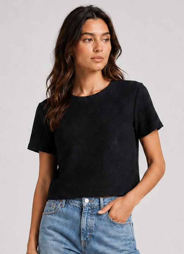 Blusa Feminina Básica Malha Oberon Preto