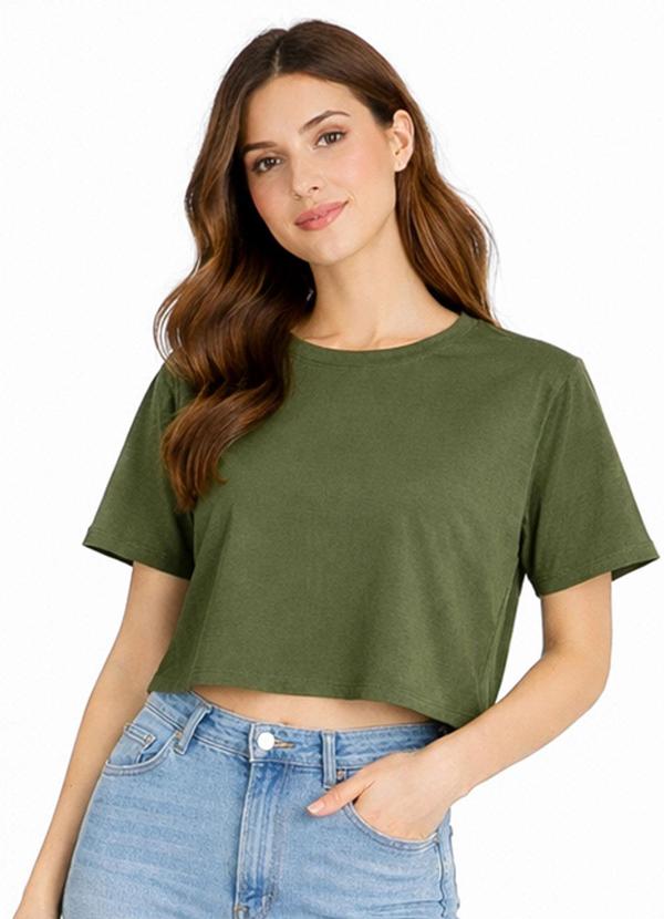 Blusa Feminina Básica Malha Suplex Verde