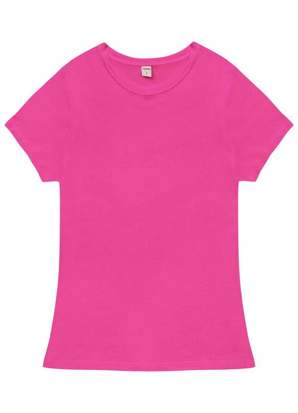 Vista 2 Blusa Feminina Básica Visco Tricot Rosa Rovitex Rovitex