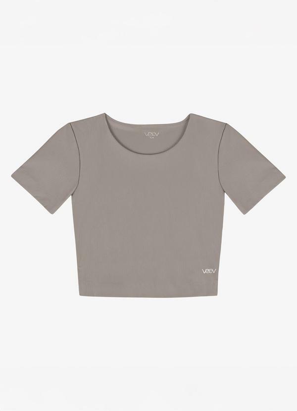 Blusa Feminina Canelada de Poliamida Bege
