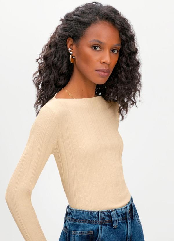 Blusa Feminina Canelada Natural