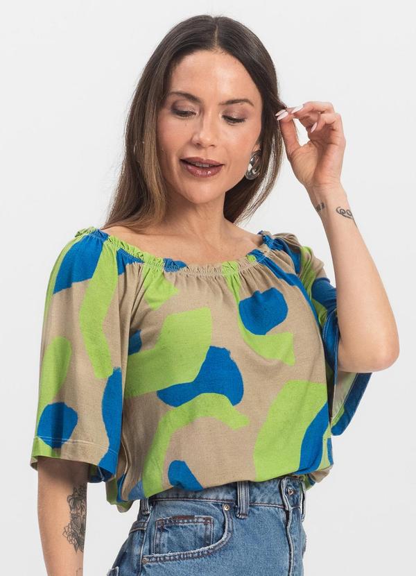Blusa Feminina Ciganinha Azul