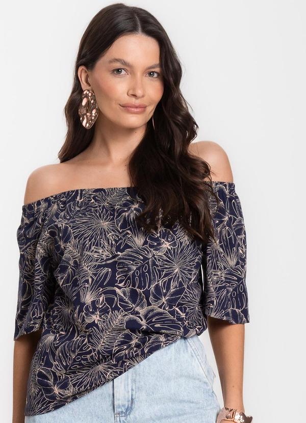Blusa Feminina Ciganinha Azul