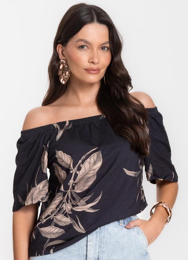 Vista 2 Blusa Feminina Ciganinha Bege INFINITA COR INFINITA COR