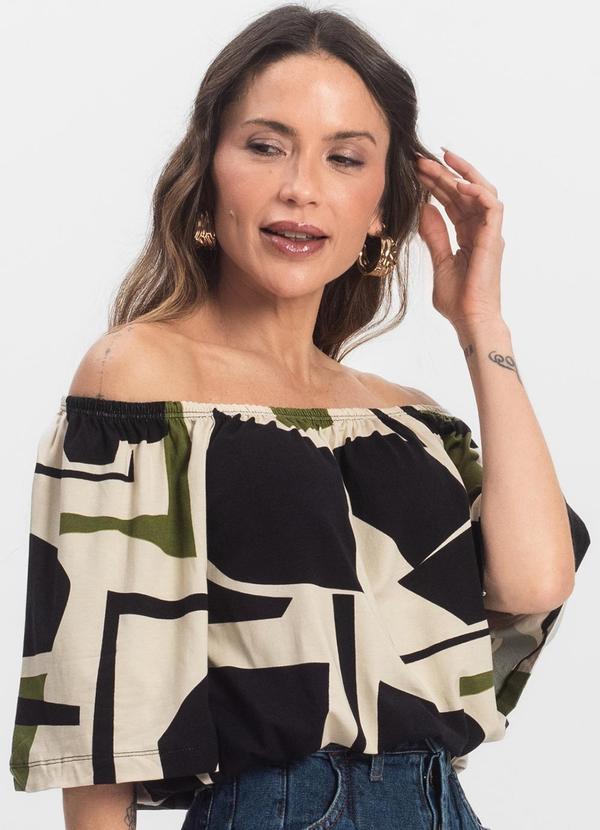 Blusa Feminina Ciganinha Preto