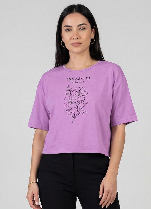 Blusa Feminina com Estampa Localizada Preto