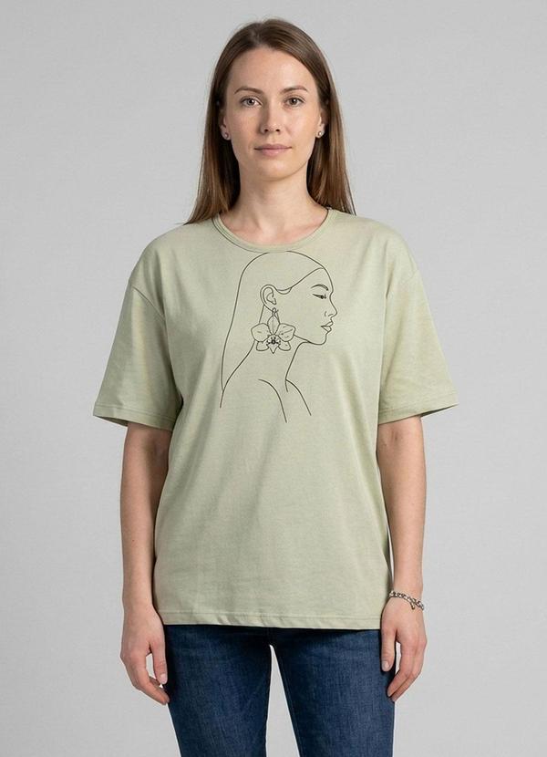 Blusa Feminina com Estampa Localizada Verde