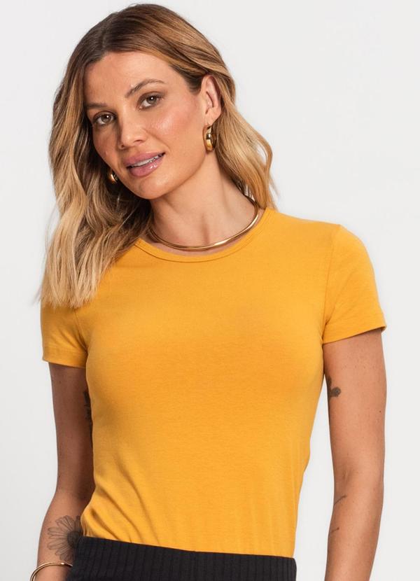 Blusa Feminina Cotton 30 Básica Kohmar Amarelo
