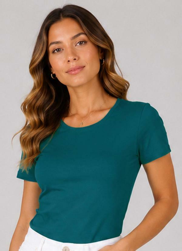 Blusa Feminina Cotton 30 Básica Verde