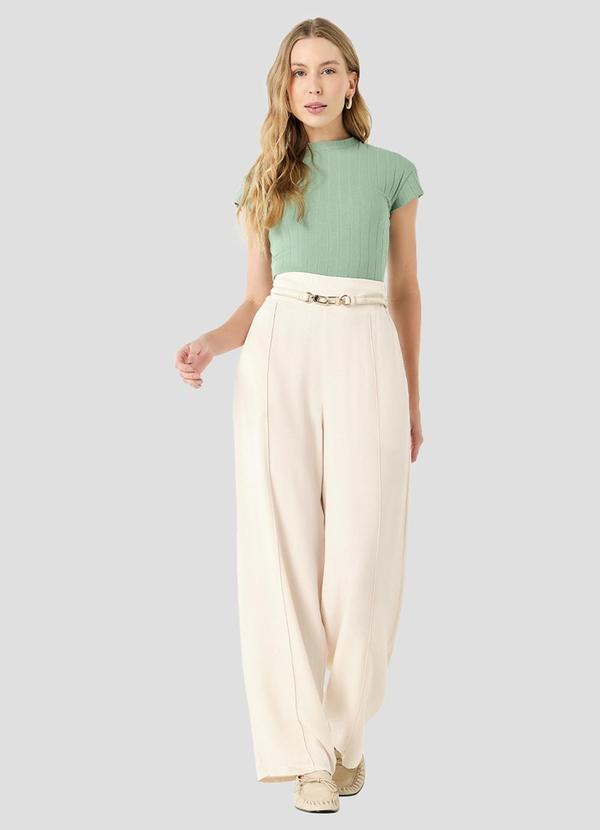 Blusa Feminina Cotton Canelado Verde