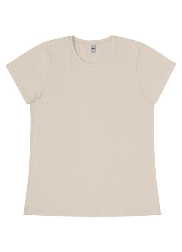 Blusa Feminina Cotton Leve Básica Bege