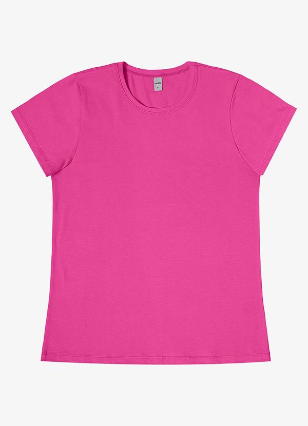 Blusa Feminina Cotton Leve Básica Rosa