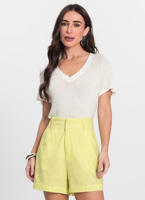 Vista 2 Blusa Feminina Decote V Bege Endless Endless