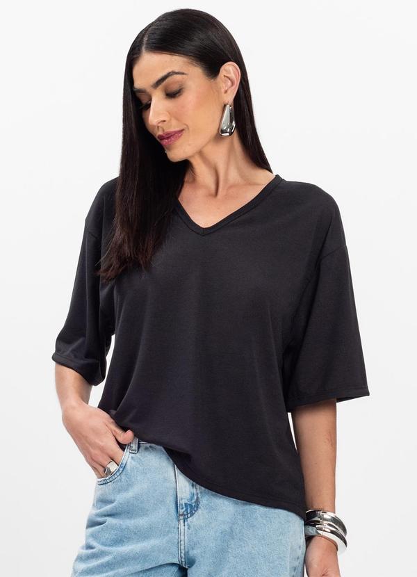 Blusa Feminina Devote V Preto