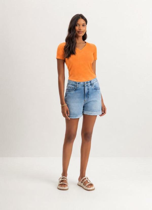 Vista 2 Blusa Feminina em Algodão Marrom Essendi Essendi