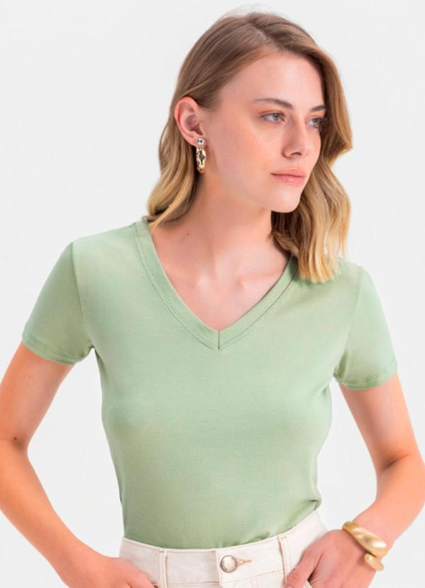 Blusa Feminina em Algodão Verde