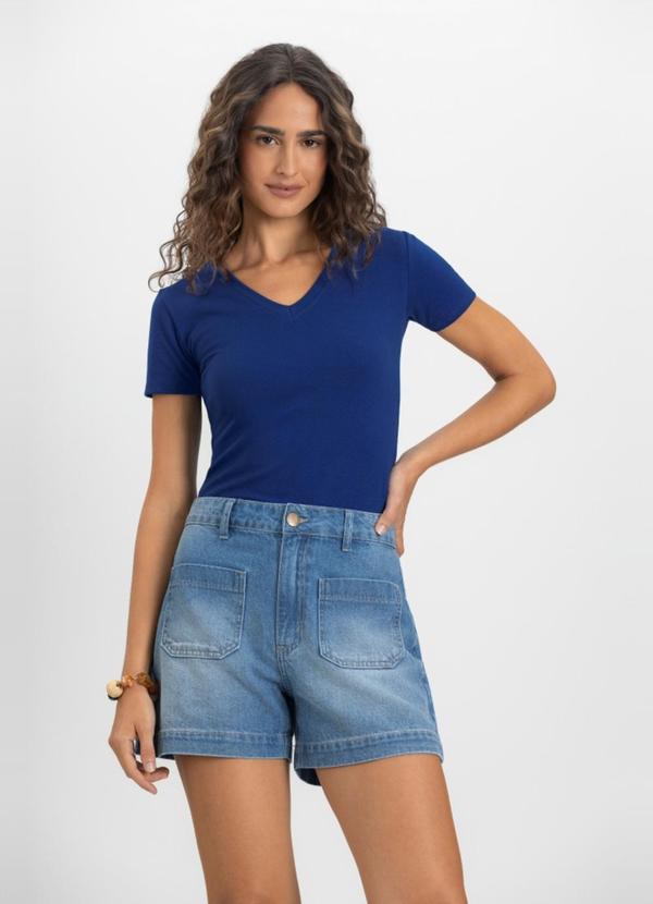 Blusa Feminina em Cotton Azul