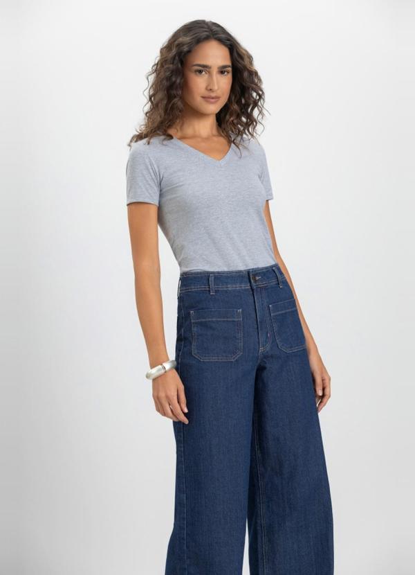 Blusa Feminina em Cotton Cinza
