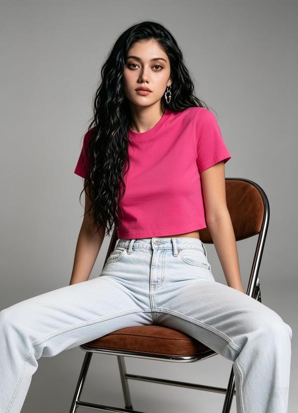 Vista 2 Blusa Feminina em Cotton Leve Rosa Endless Endless
