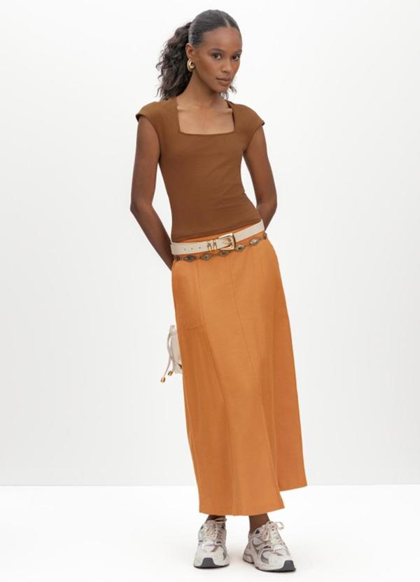 Blusa Feminina em Cotton Marrom