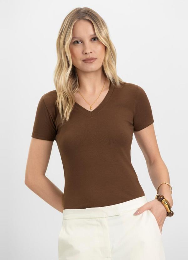 Blusa Feminina em Cotton Marrom