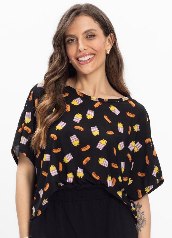 Blusa Feminina em Liganete Preto