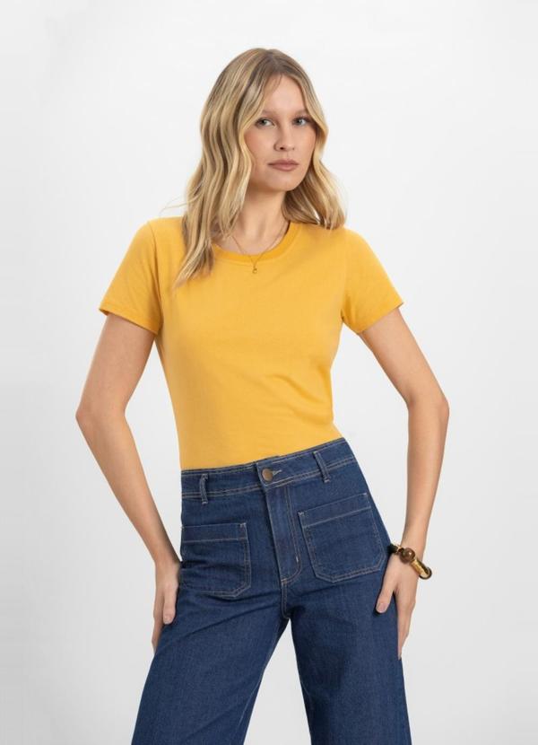 Blusa Feminina em Malha  Amarelo
