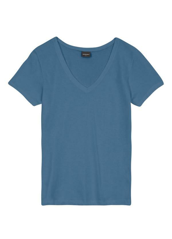 Blusa Feminina em Malha Azul