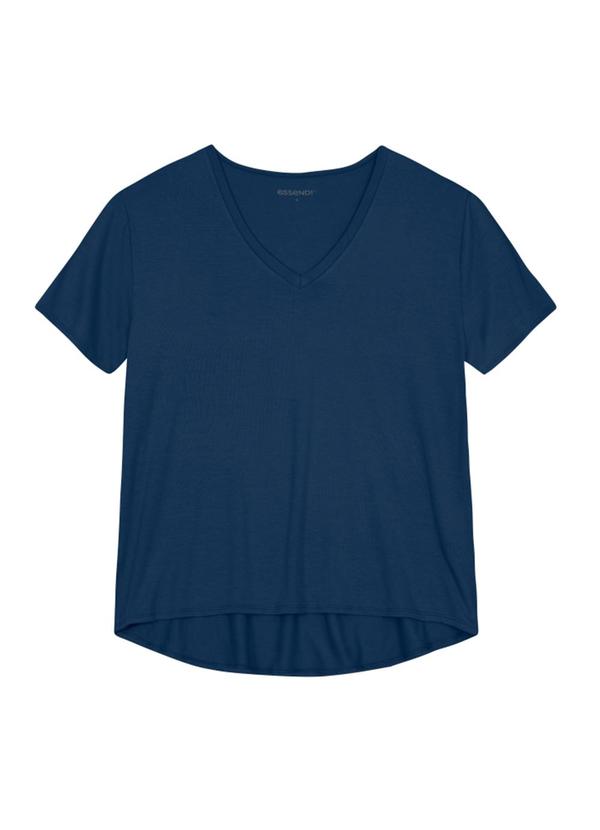 Blusa Feminina em Malha Azul