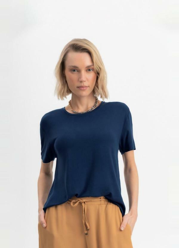 Blusa Feminina em Malha Brandili Azul