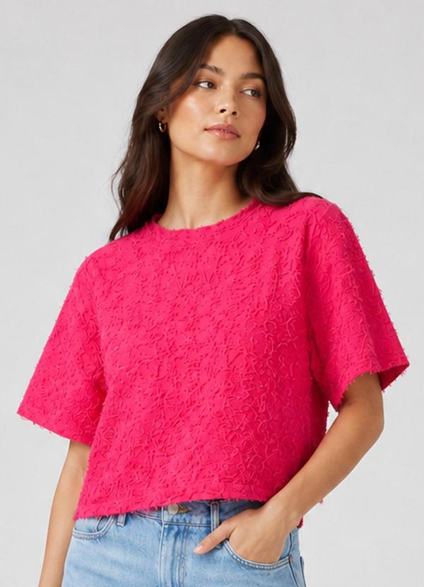 Blusa Feminina em Malha Cocai Rosa