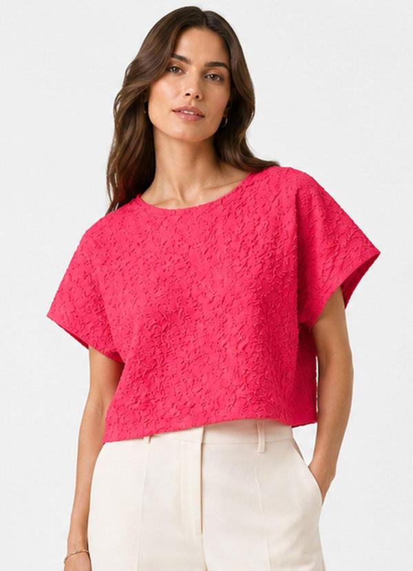 Blusa Feminina em Malha Cocai Rosa