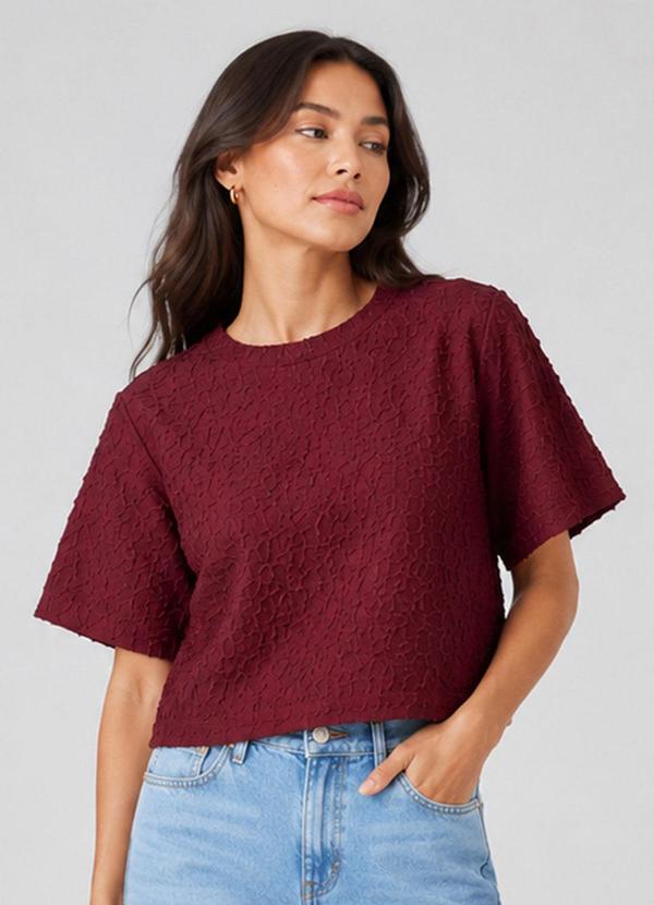 Blusa Feminina em Malha Cocai Vermelho