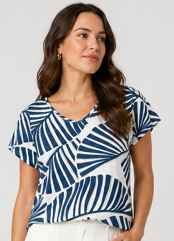 Blusa Feminina em Malha de Viscose Bege