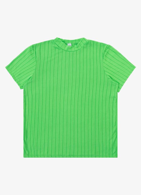 Vista 2 Blusa Feminina em Malha Delicate Verde Select Select