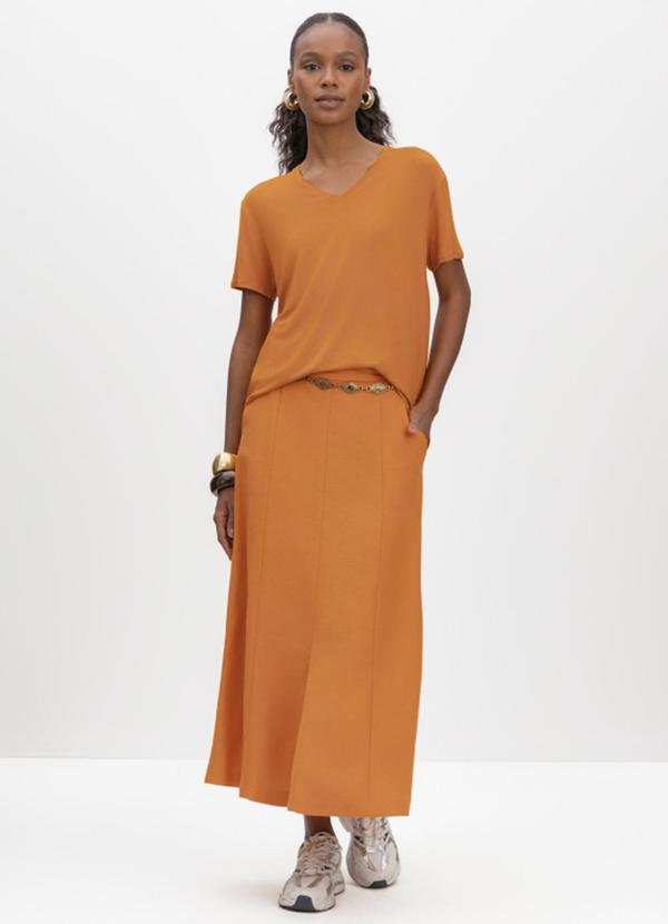 Blusa Feminina em Malha Laranja