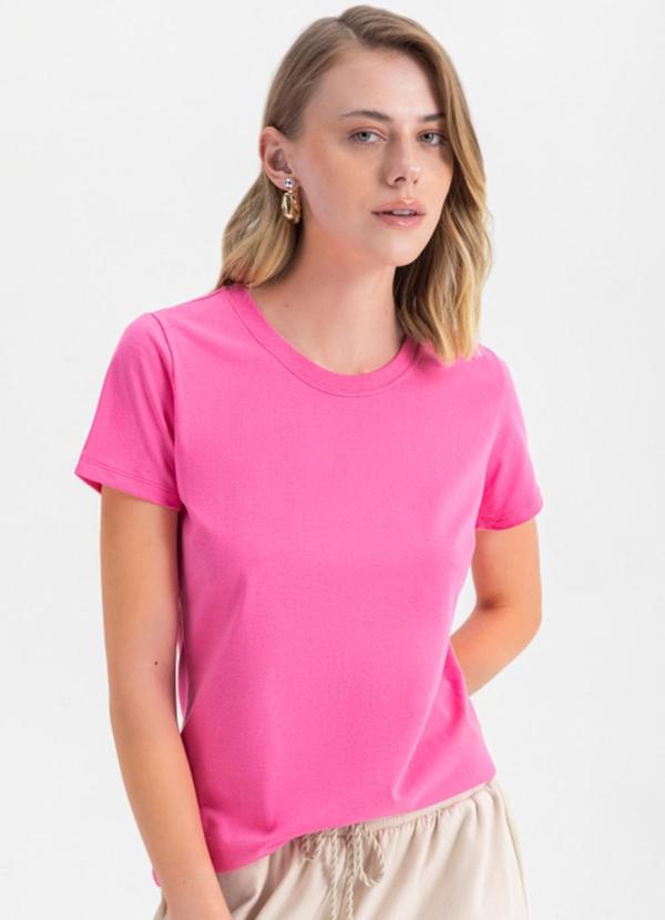 Blusa Feminina em Malha  Rosa
