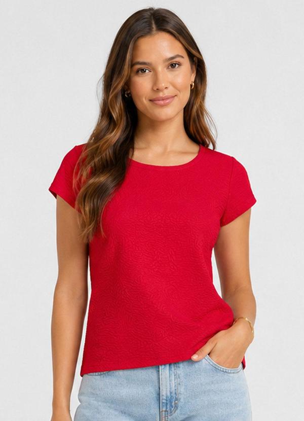 Blusa Feminina em Malha Tapirus Vermelho
