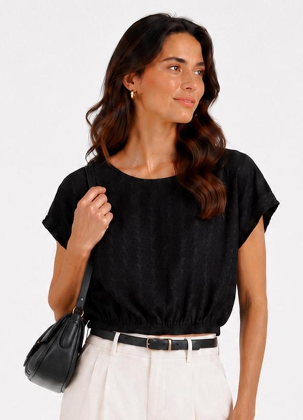 Blusa Feminina em Malha Tunis Preto