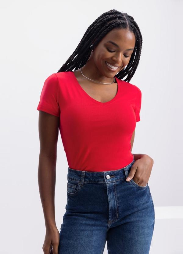 Blusa Feminina em Malha Vermelho