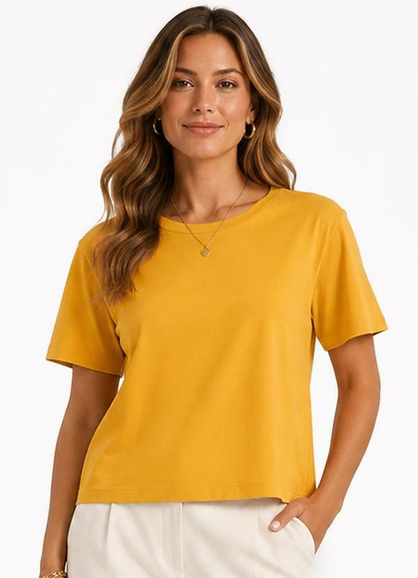 Blusa Feminina em Malha Visco Premiere Amarelo