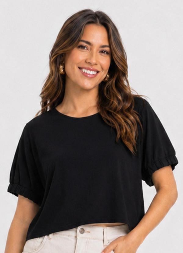 Blusa Feminina em Malha Viscose Preto
