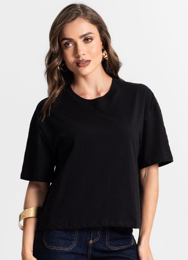 Vista 2 Blusa Feminina em Meia Malha Preto Endless Endless