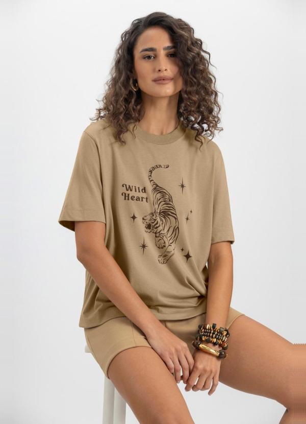 Blusa Feminina em Meia Malha Marrom