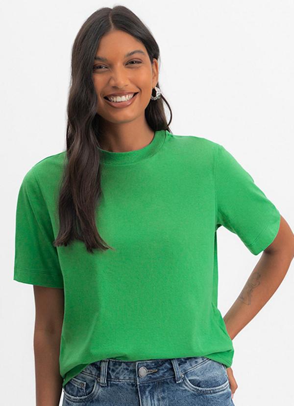 Blusa Feminina em Meia Malha Verde