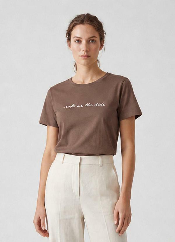 Blusa Feminina em Molecotton Viscose Marrom