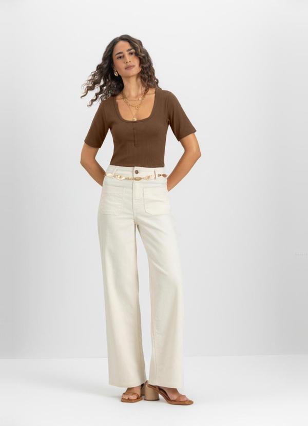 Blusa Feminina em Ribana Marrom